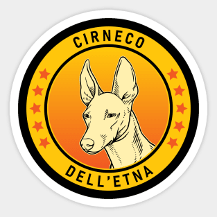 Cirneco dell'Etna Dog Portrait Sticker